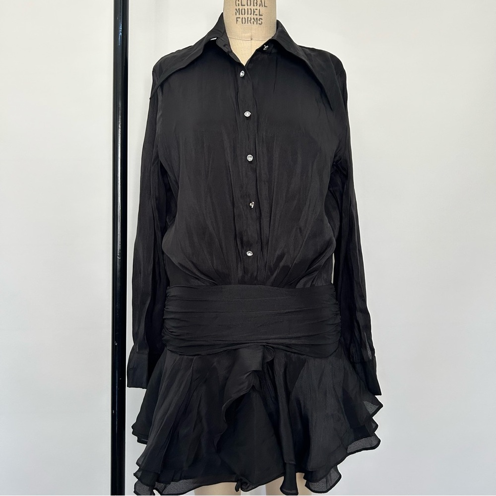 Chic Black Long Sleeve Dress